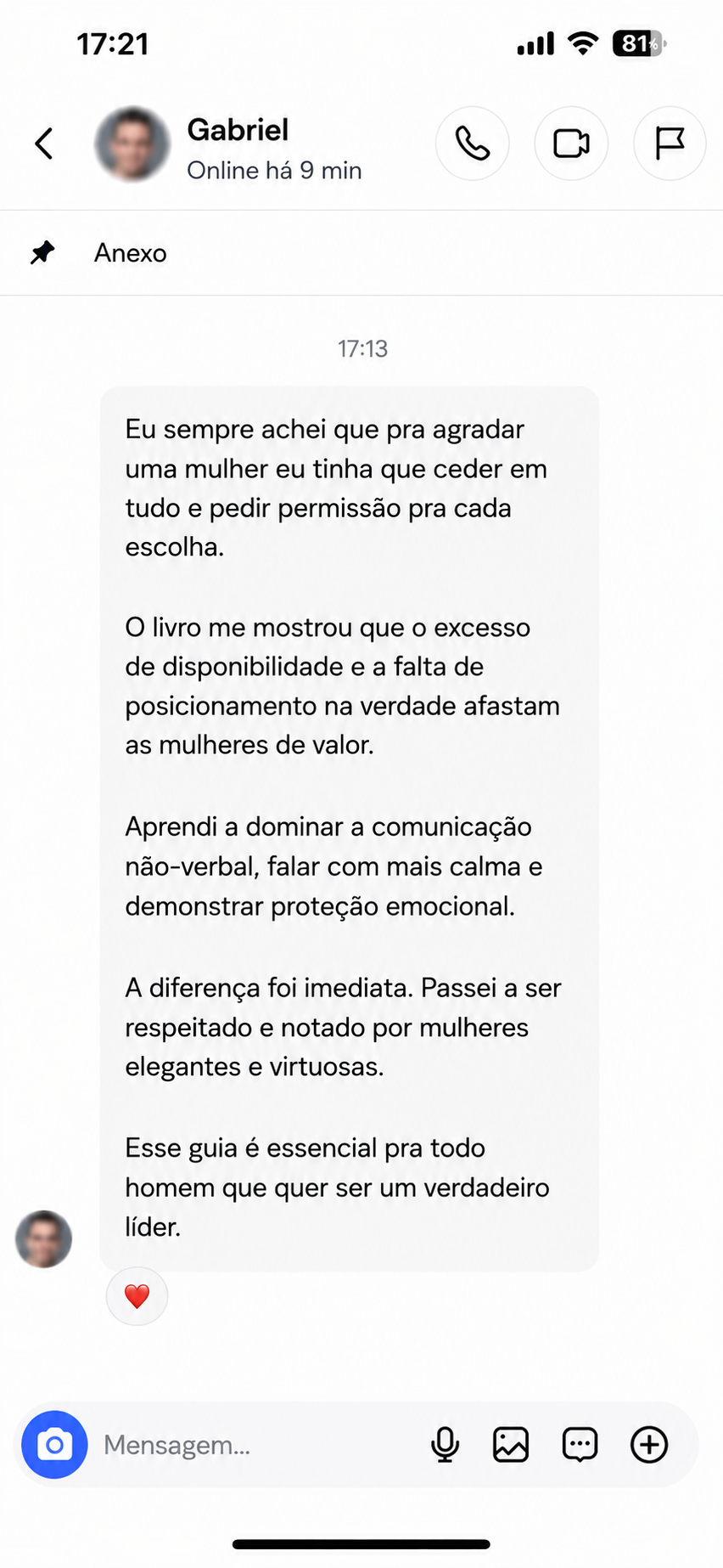 Depoimento real